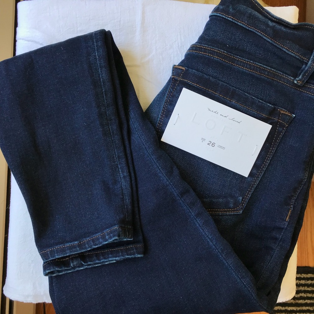 Ann Taylor LOFT Jean Leggings Dark Wash